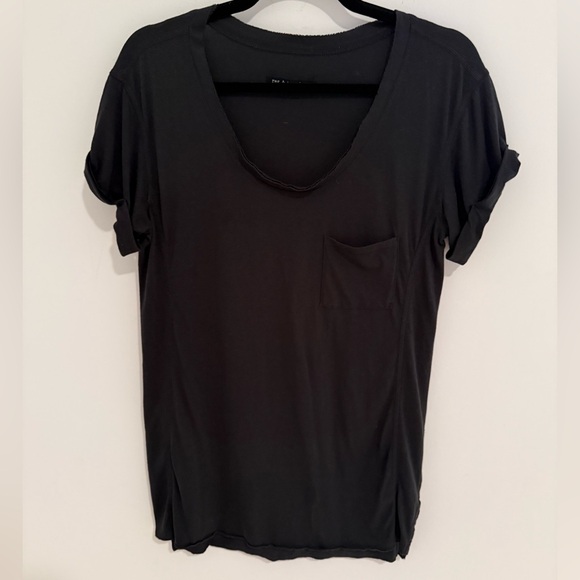 rag & bone Tops - Rag & Bone Knit Black Short Sleeve Tee